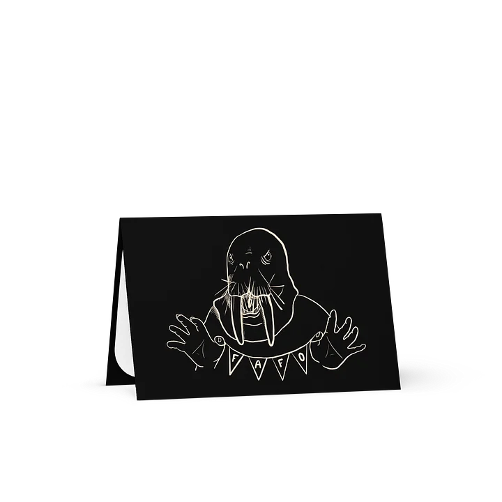 FAFO Walrus Greeting Card product image (1)