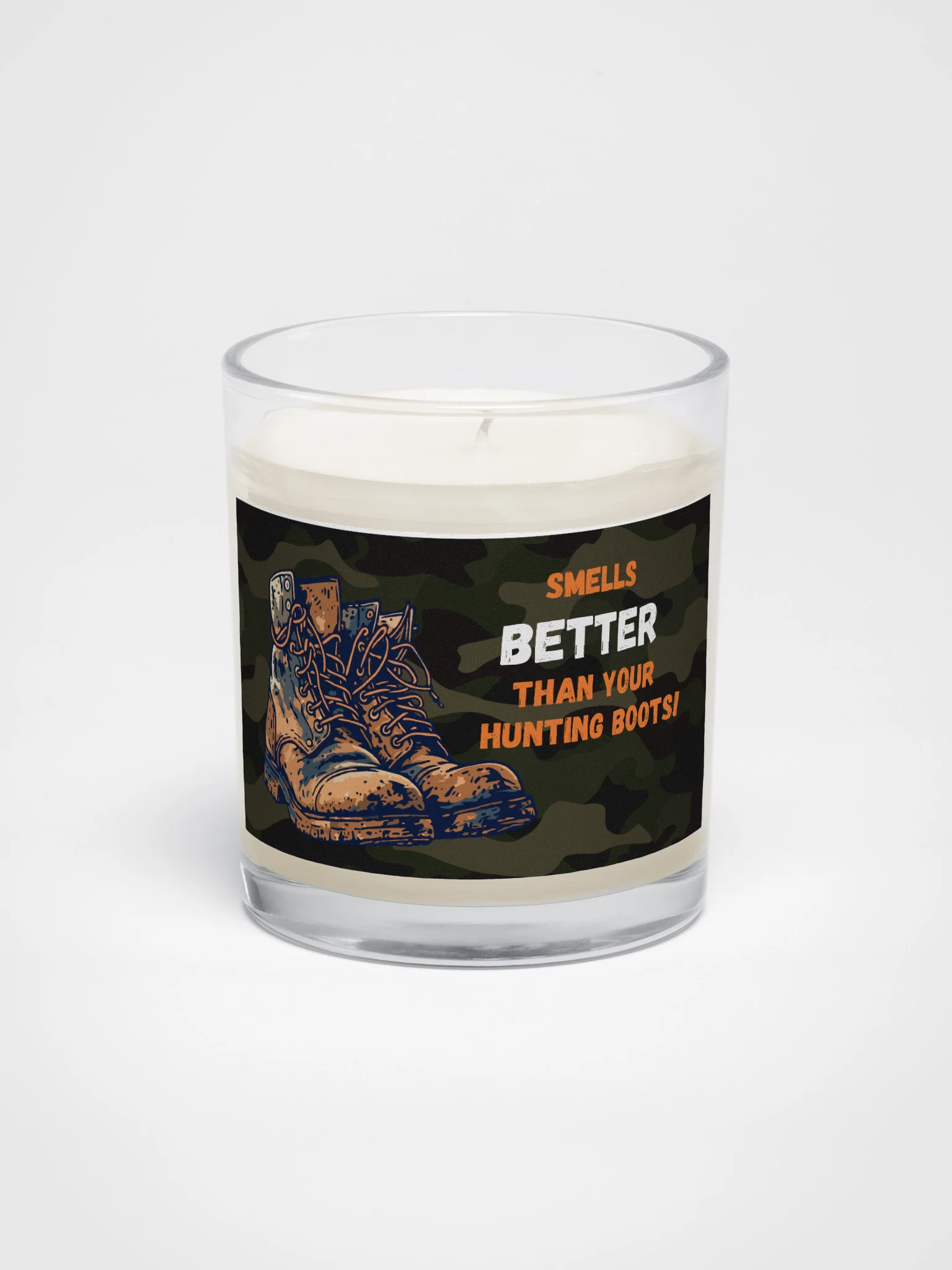 Smells Better Than Your Hunting Boots – Northern Adventure Candle product image (1)