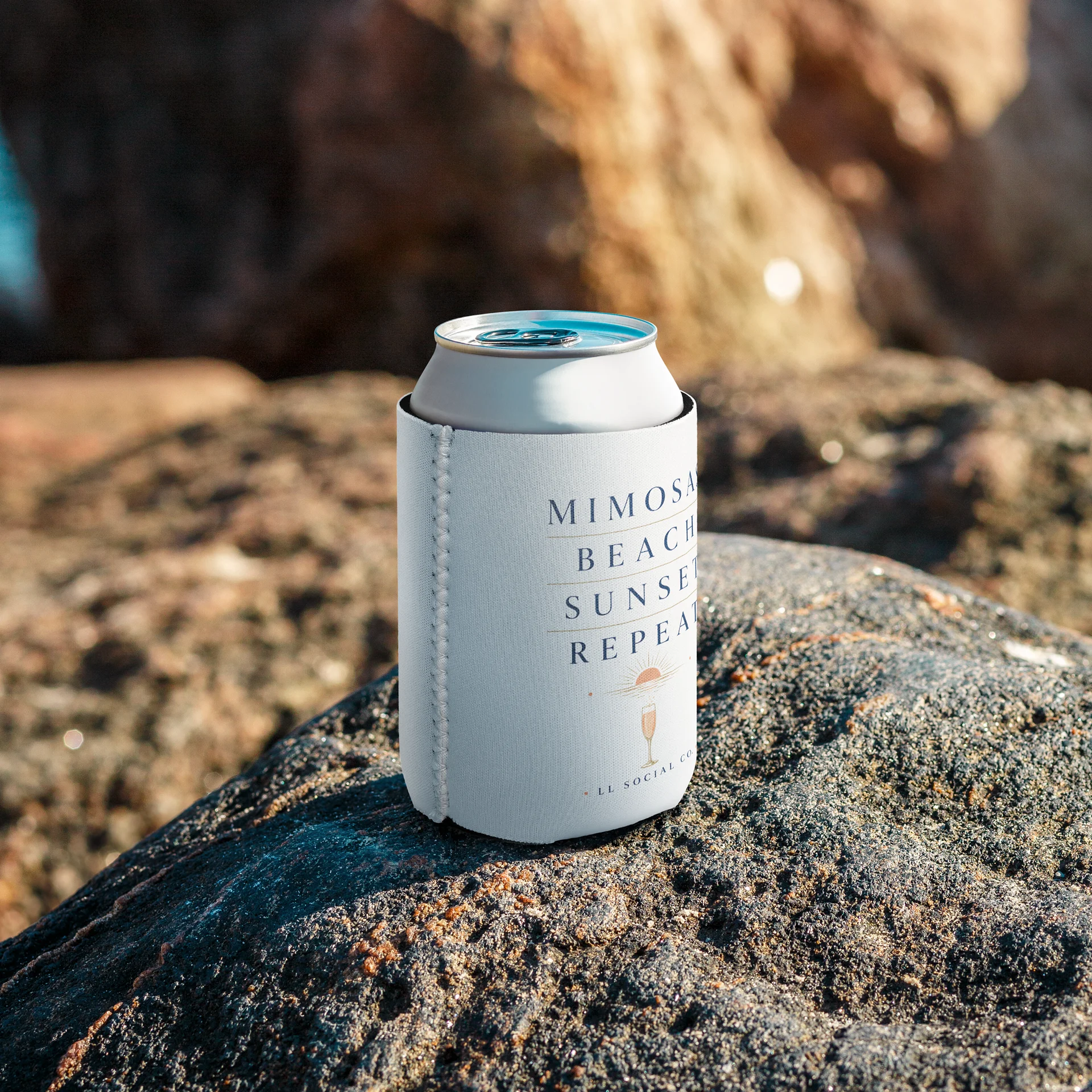 Mimosas Beach Sunset Repeat Can Cooler product image (8)