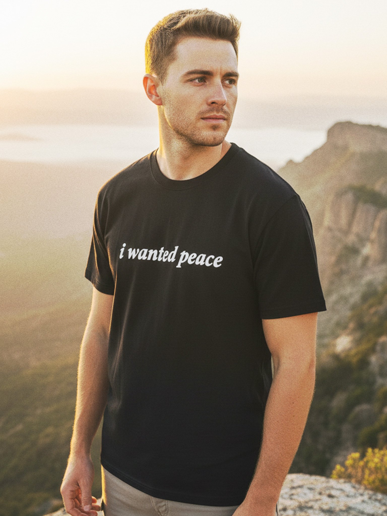 i wanted peace embroidered tee product image (1)
