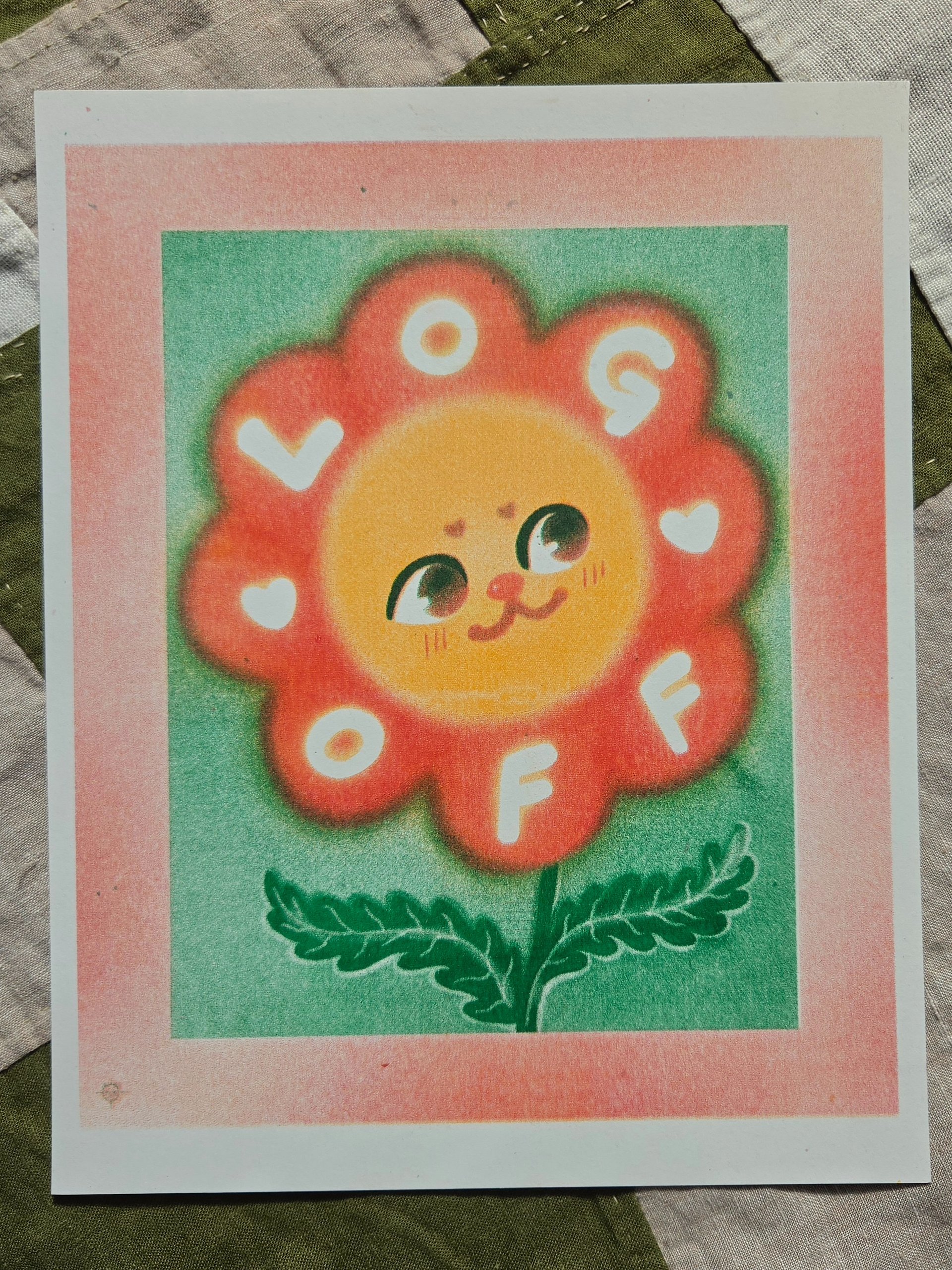 Log Off Riso Print product image (3)