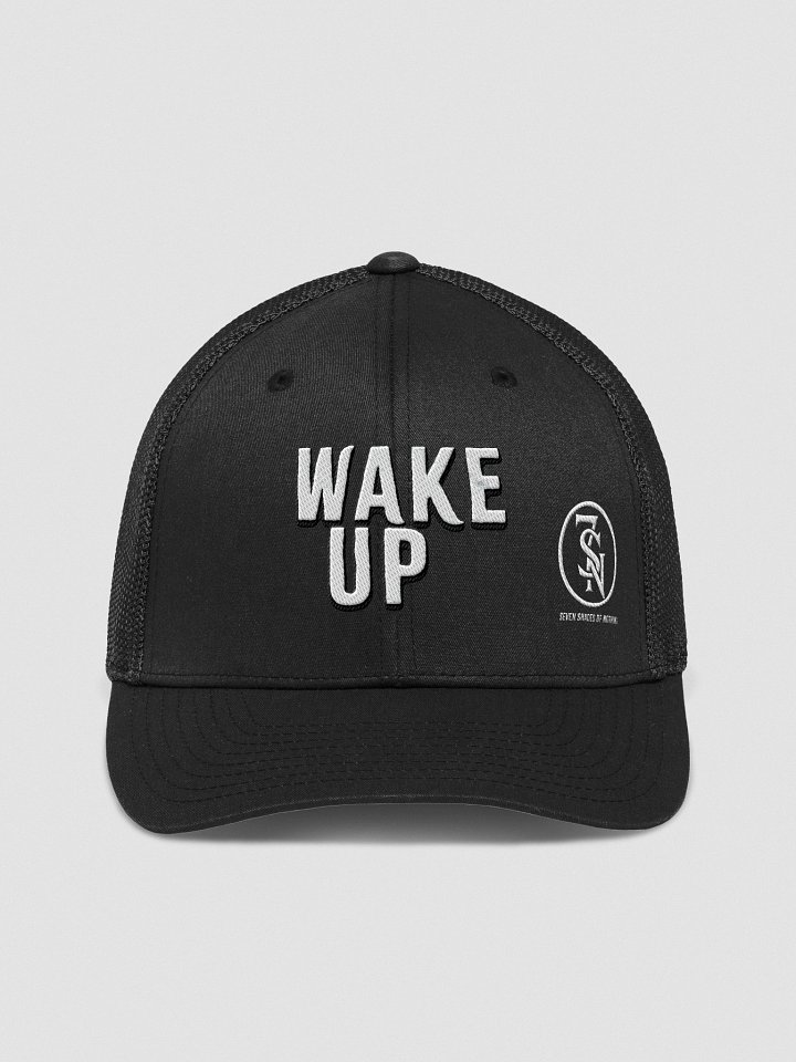“Wake Up” embroidered mesh-back trucker hat – Seven Shades of Nothing product image (1)