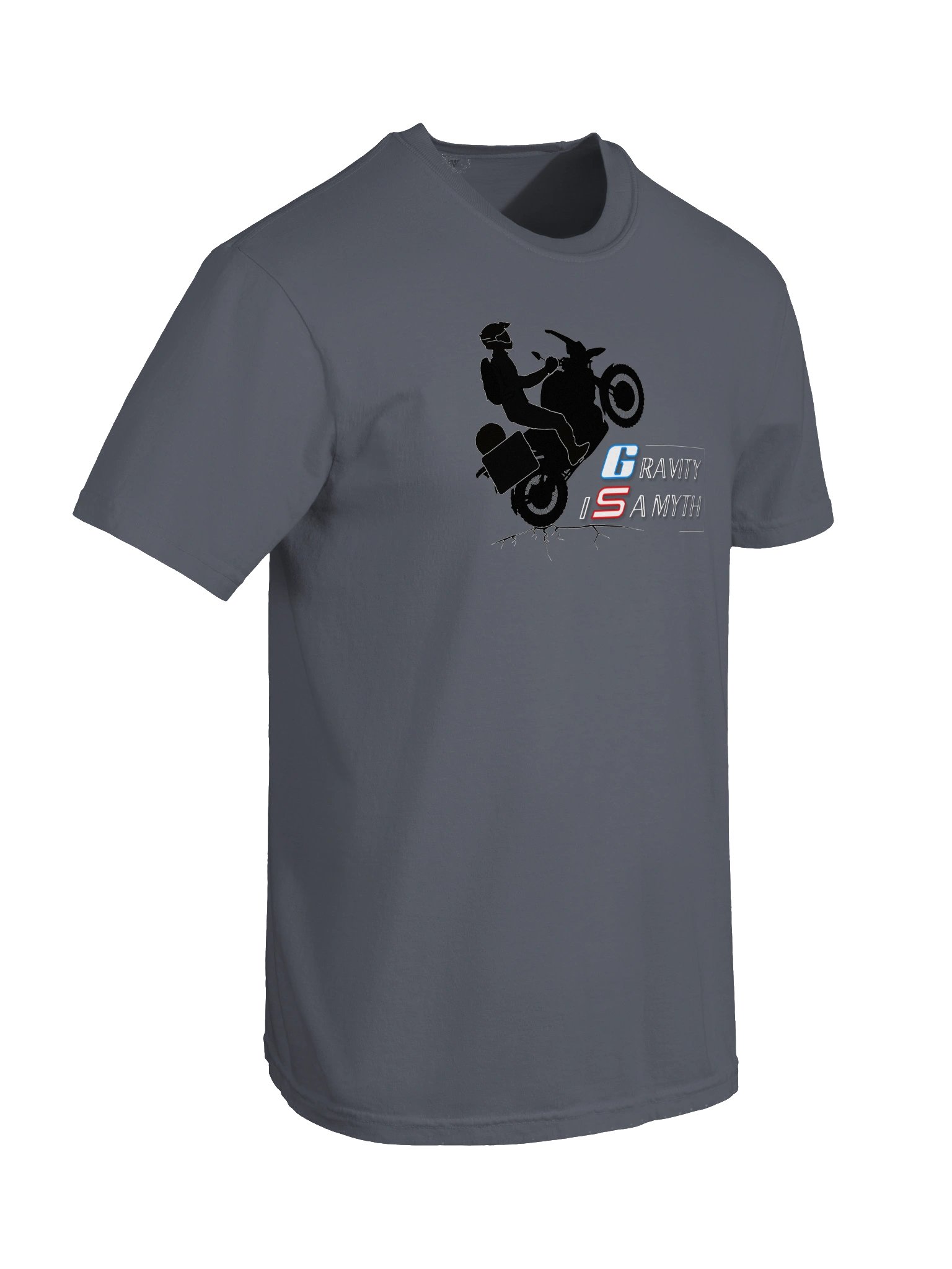 GS. Gravity Is a Myth | Adventure Motorcycle T-Shirt product image (5)