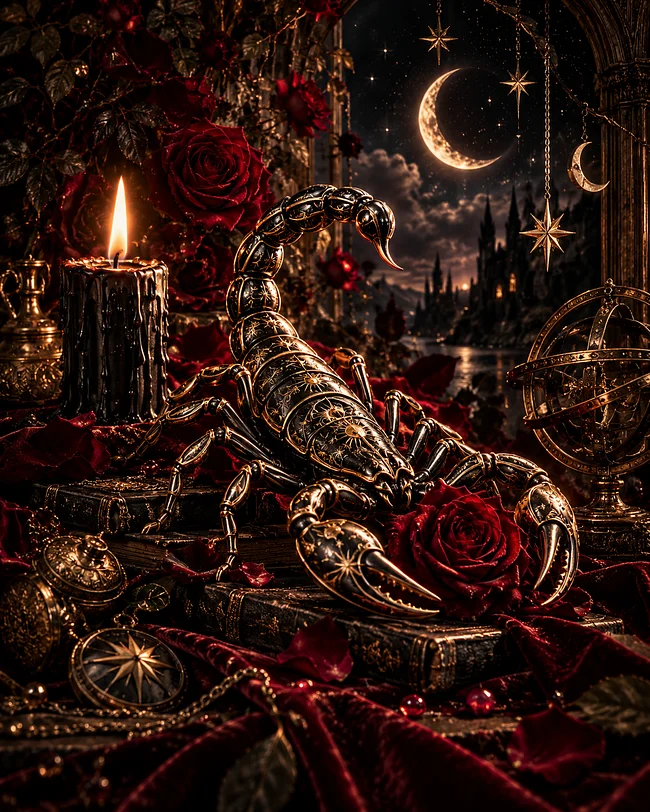Scorpio: Velvet Heart. Venomous Instincts.