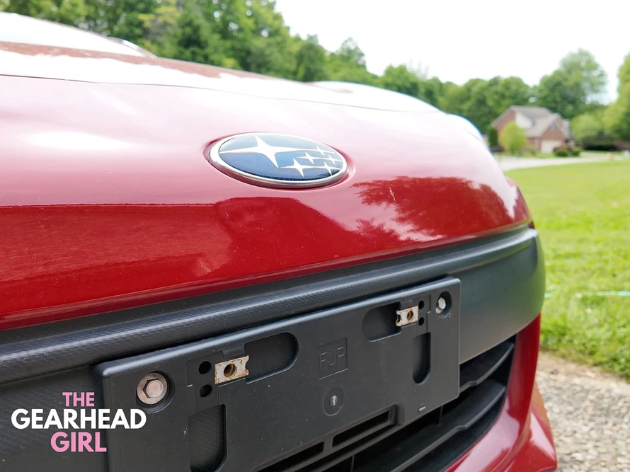 Serenity, 2013 Subaru BRZ license plate bracket