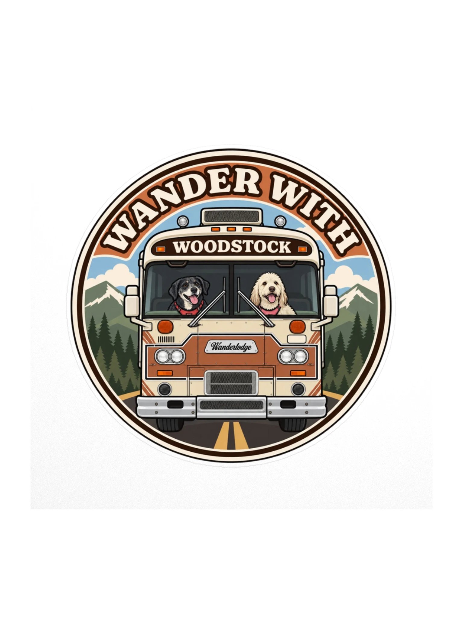 Woodstock Front & Center Sticker — Ember & Rain product image (1)