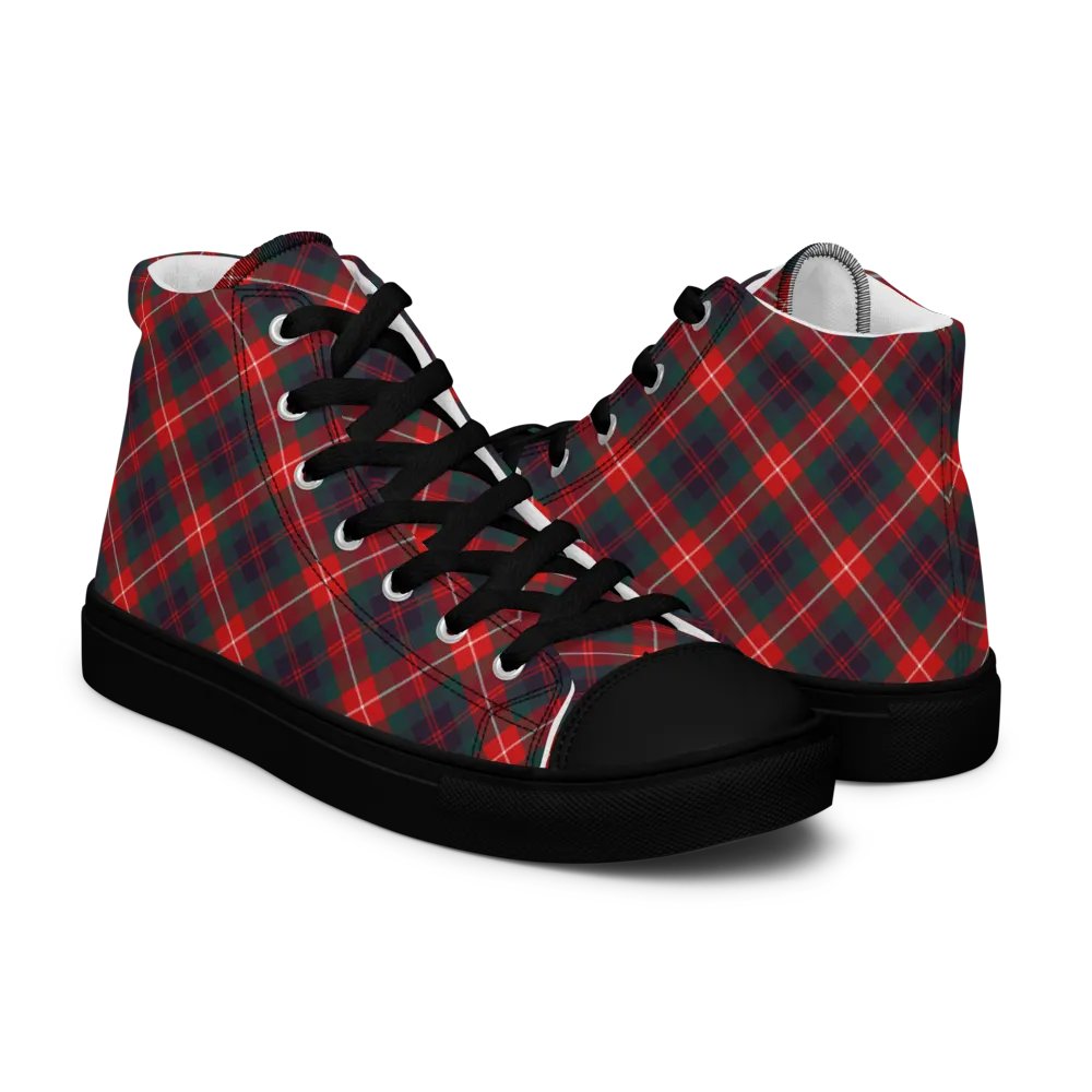 Fraser Tartan Men's High Top Shoes product image (7)