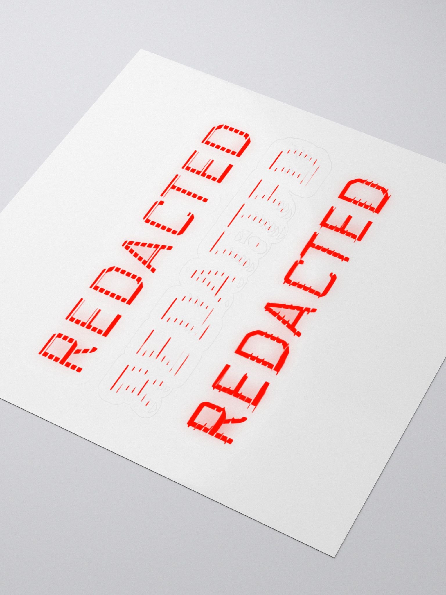 REDACTED Sticker product image (3)