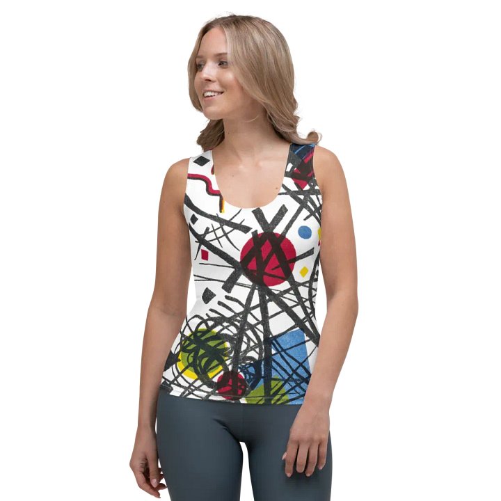 Abstract Lithographic Pattern Design Tank Top - V3 product image (1)