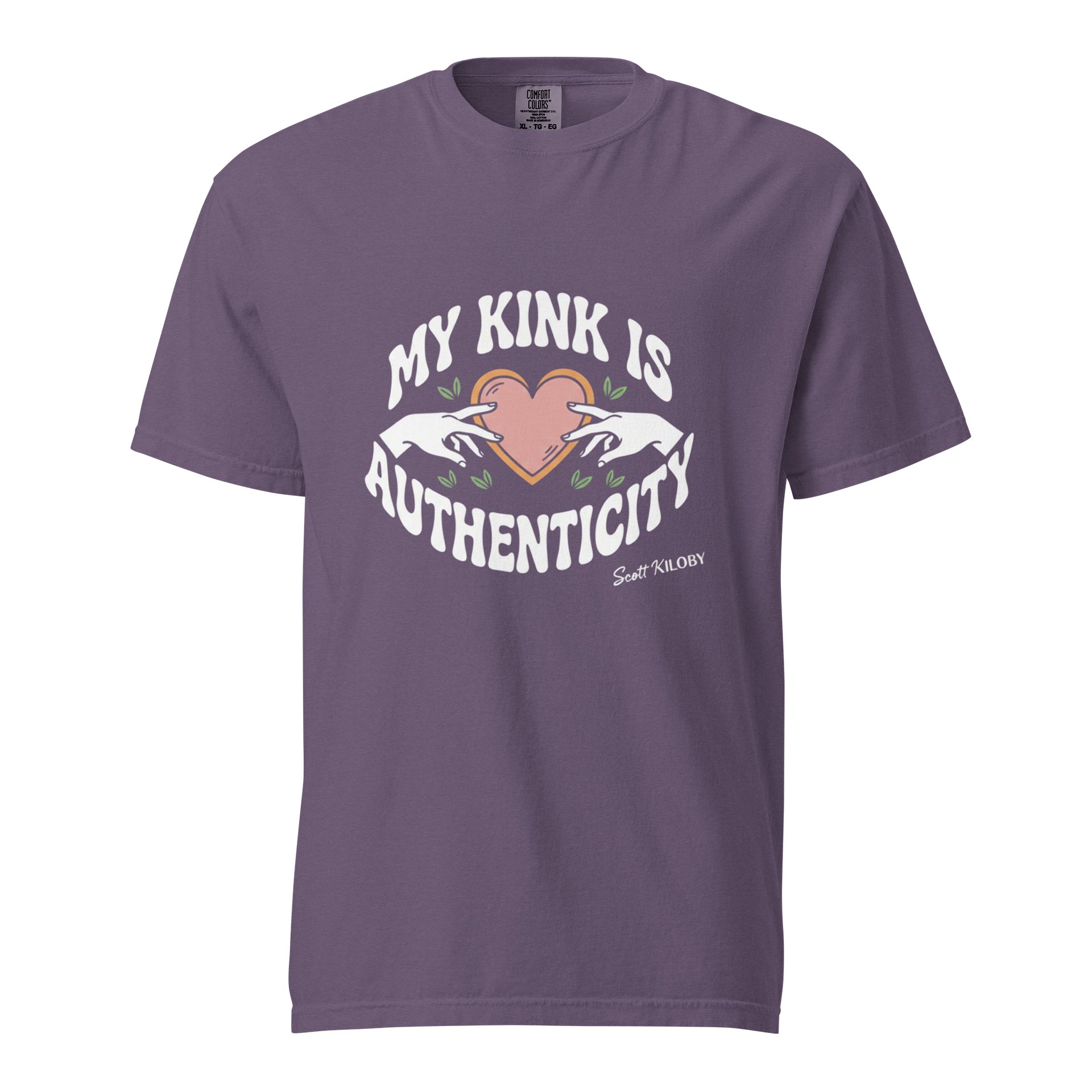 “My Kink Is Authenticity” Grape T-Shirt product image (1)