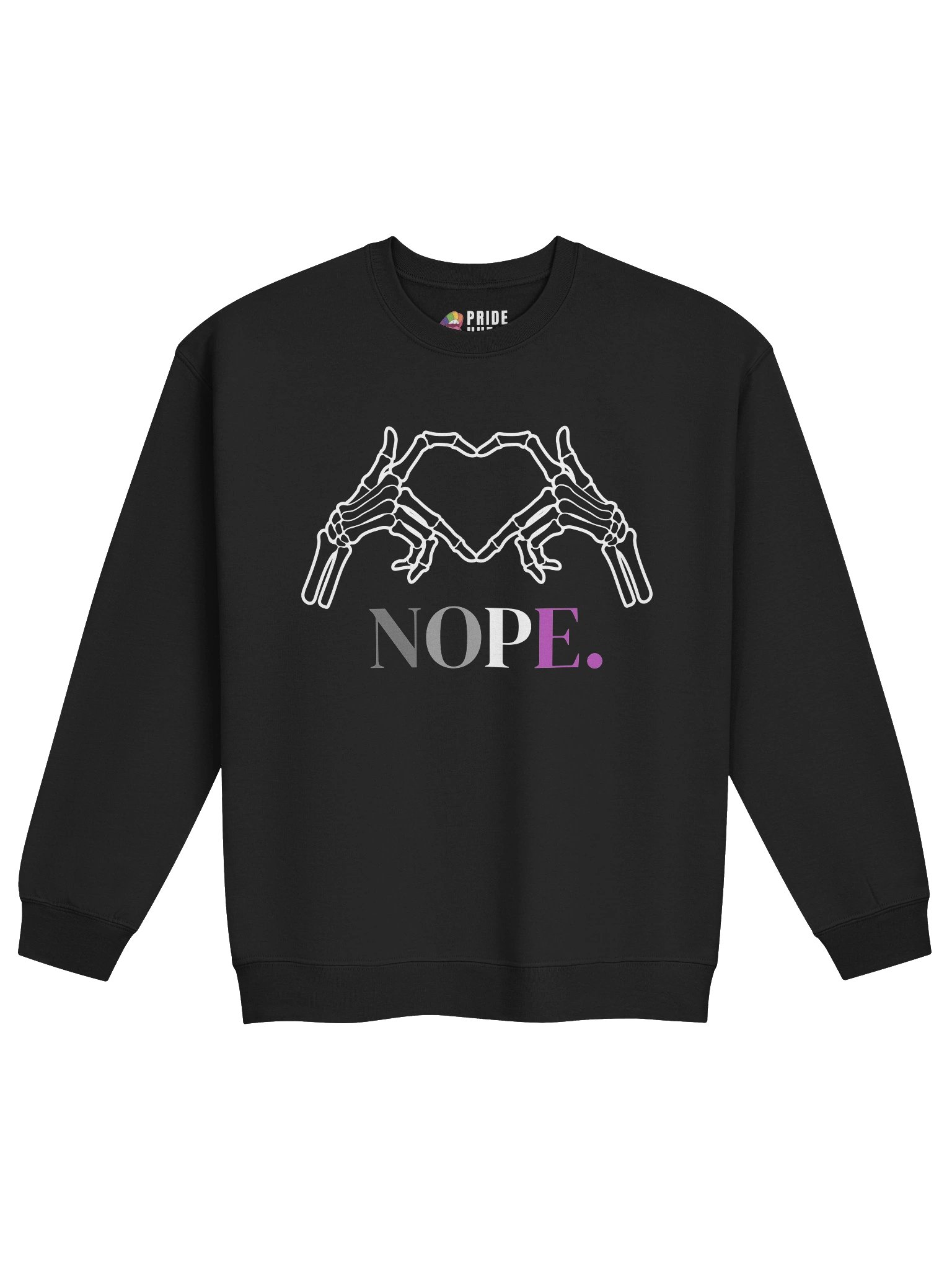 Nope Asexual Flag 💜 Sweatshirt product image (2)