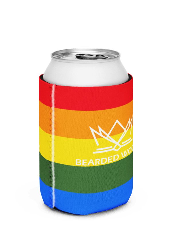 Coozie Can Cooler (Design: Bearded Woodz) Custom Pride product image (3)