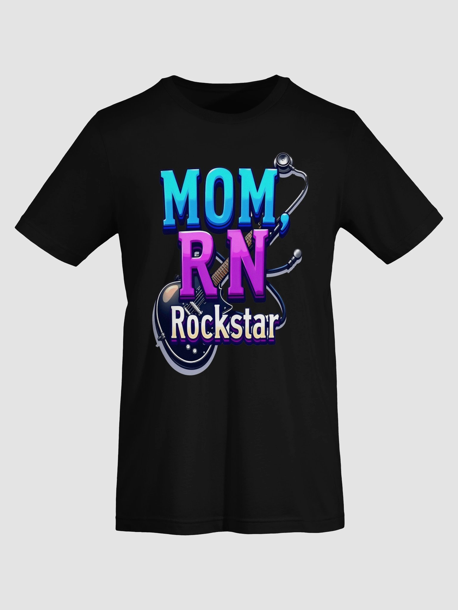 Rockstar, RN, mom, guitar Tribute T-Shirt product image (58)
