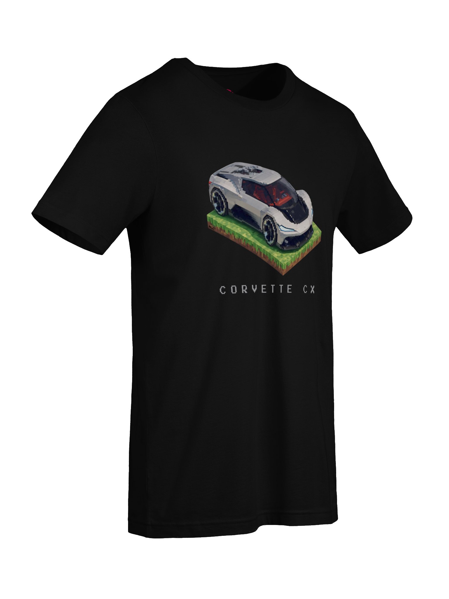 Silver Corvette CX Concept Shirt (Pixel, Retro, Minecraft) product image (73)