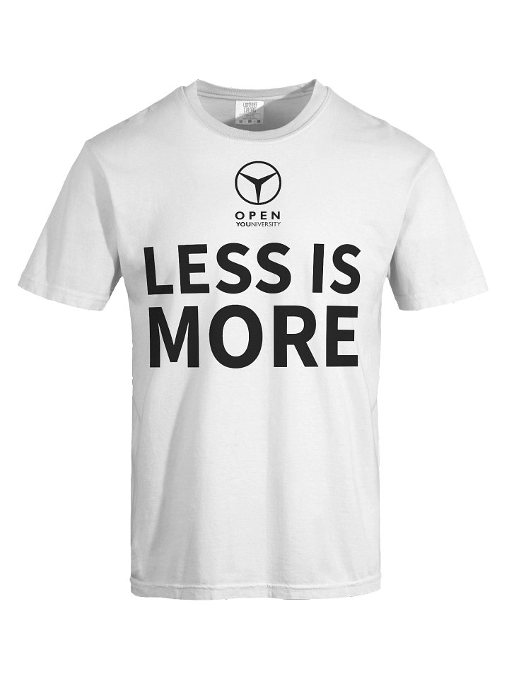 LESS IS MORE - White Version product image (1)
