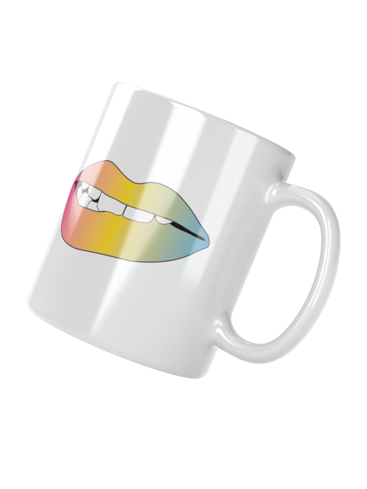 Pansexual Pride Gradient Biting Lips Mug product image (2)
