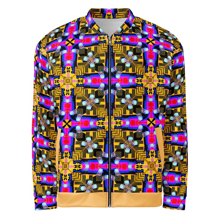 Floral Crosses Unisex Bomber Jacket product image (1)