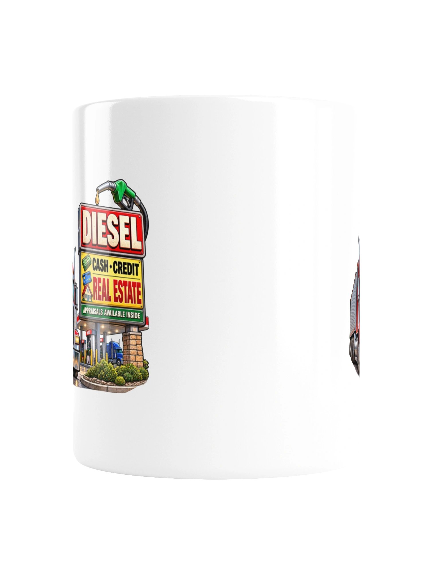 DIESEL — CASH • CREDIT • REAL ESTATE -MUG product image (6)