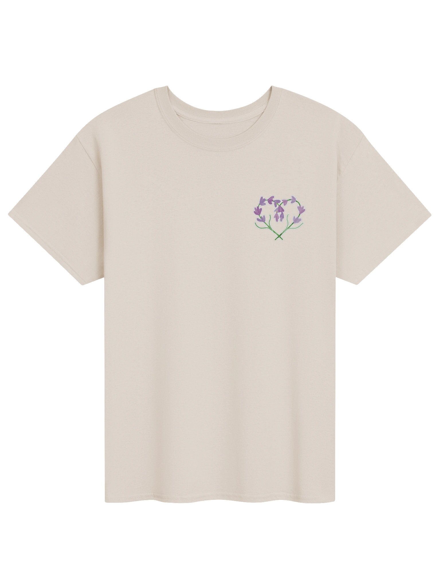🟡 Lavender Heart Tee [dropship] product image (1)