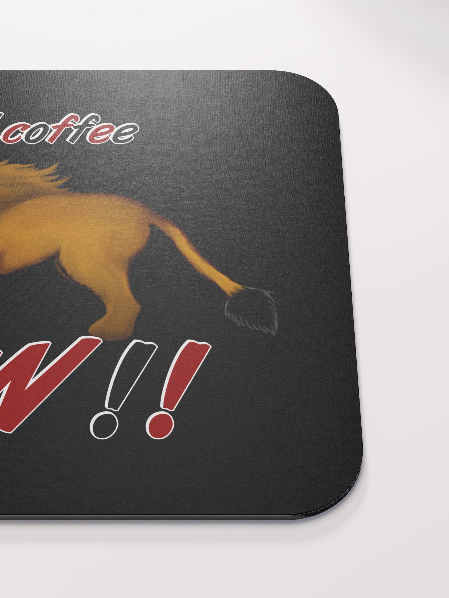 Lion "Need Coffee NOW" Classic Mouse Pad product image (6)
