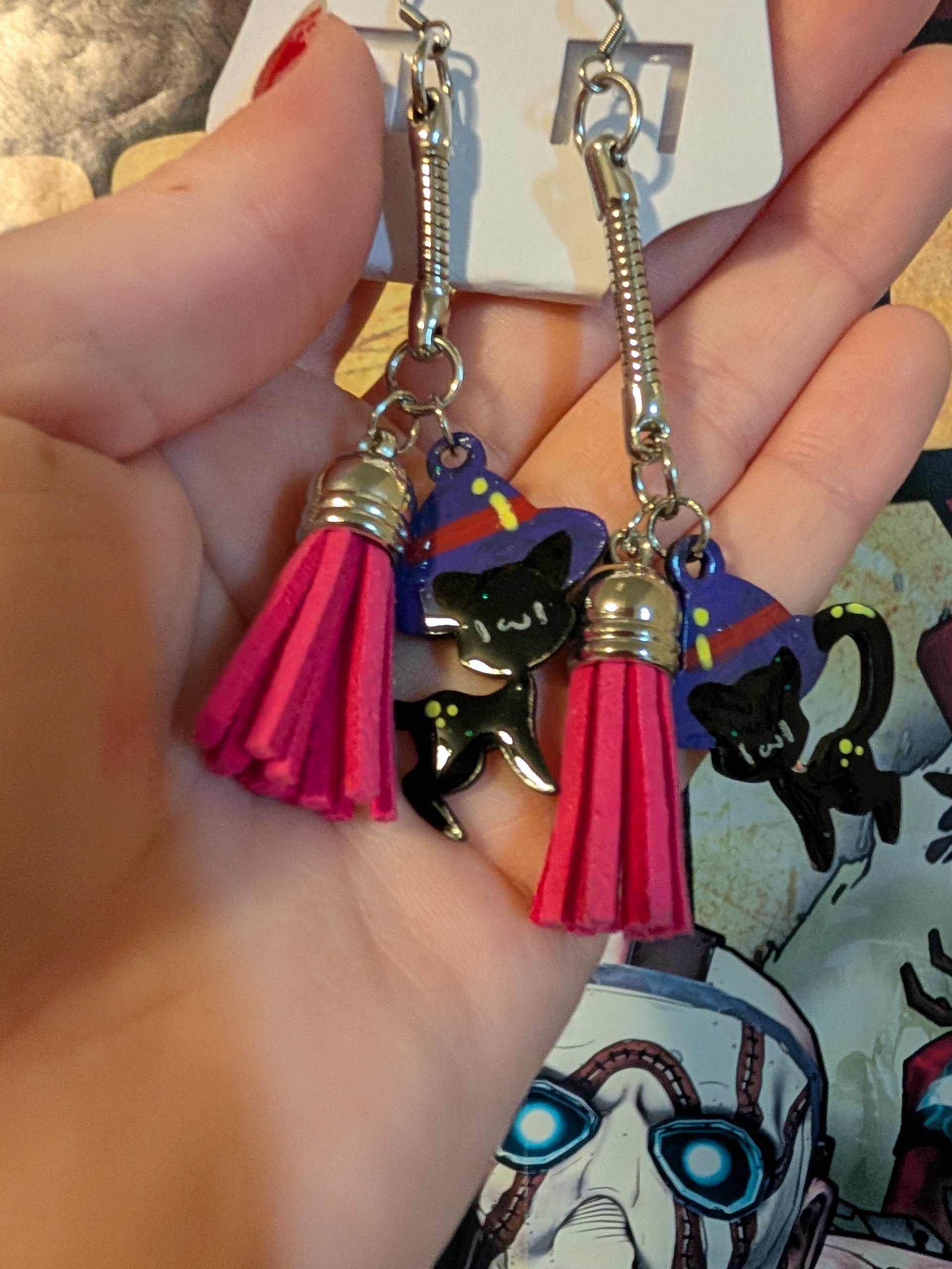 Witch Cat Earrings product image (3)