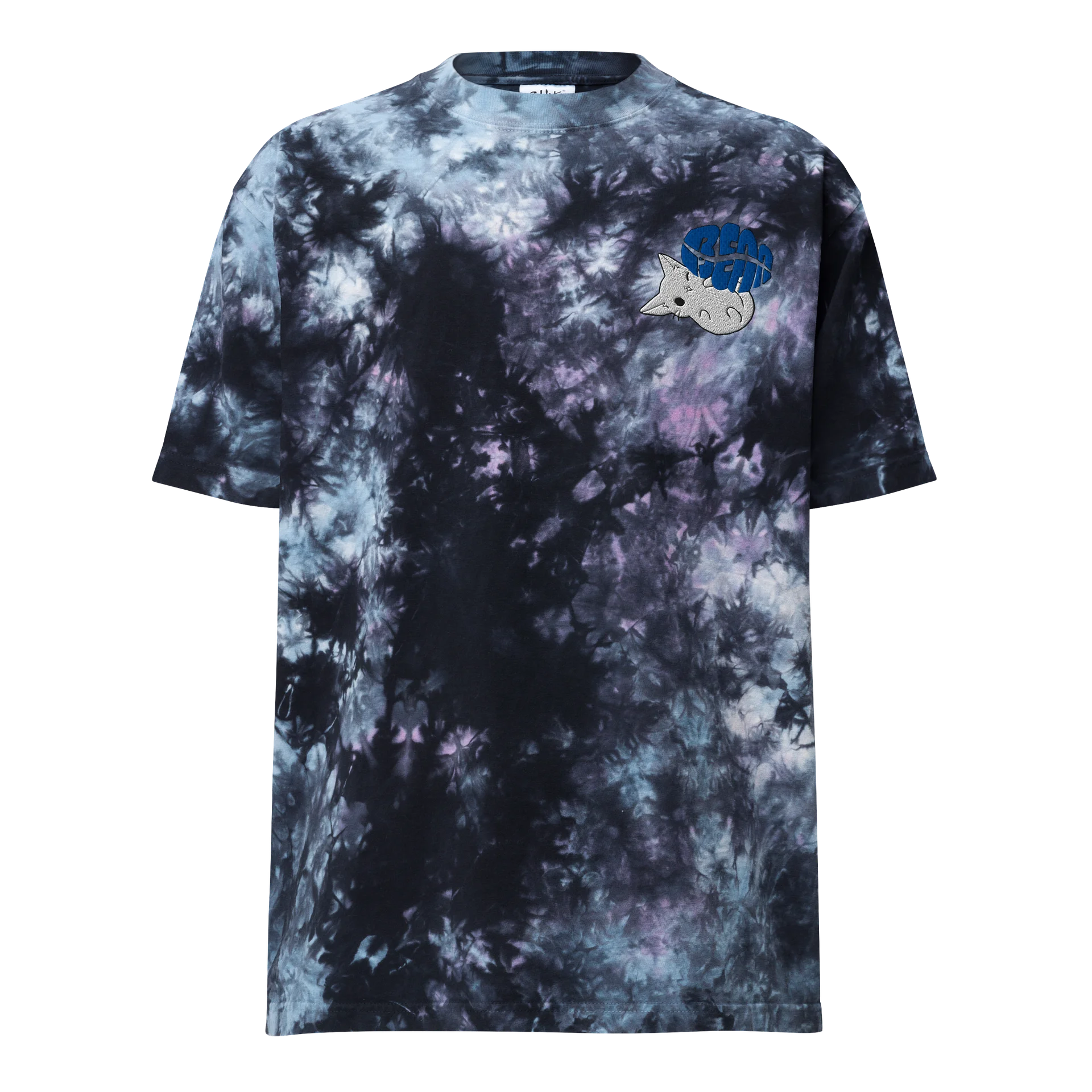 Dark Bean Cat Nap Logo Embroidered Tie Dye T-Shirt product image (3)