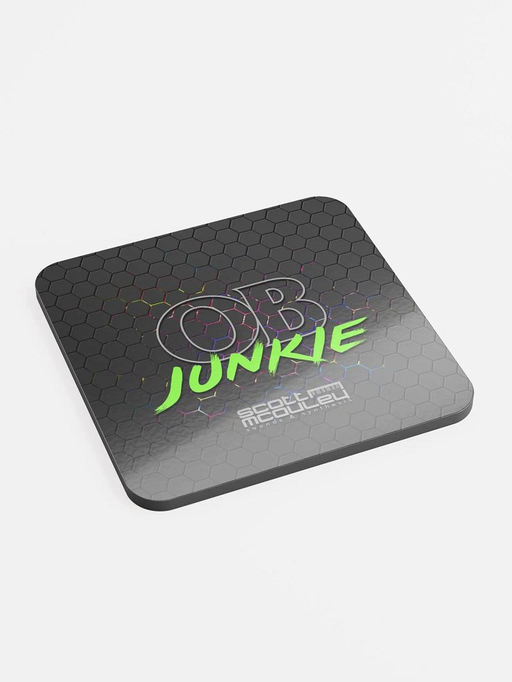 OB Junkie Glossed Cork Coaster product image (2)