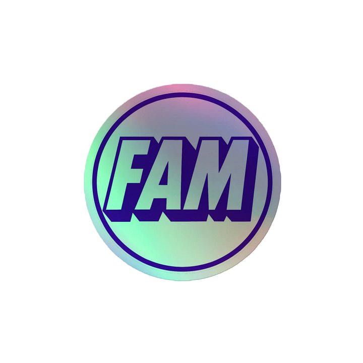FAM Holo Sticker product image (2)