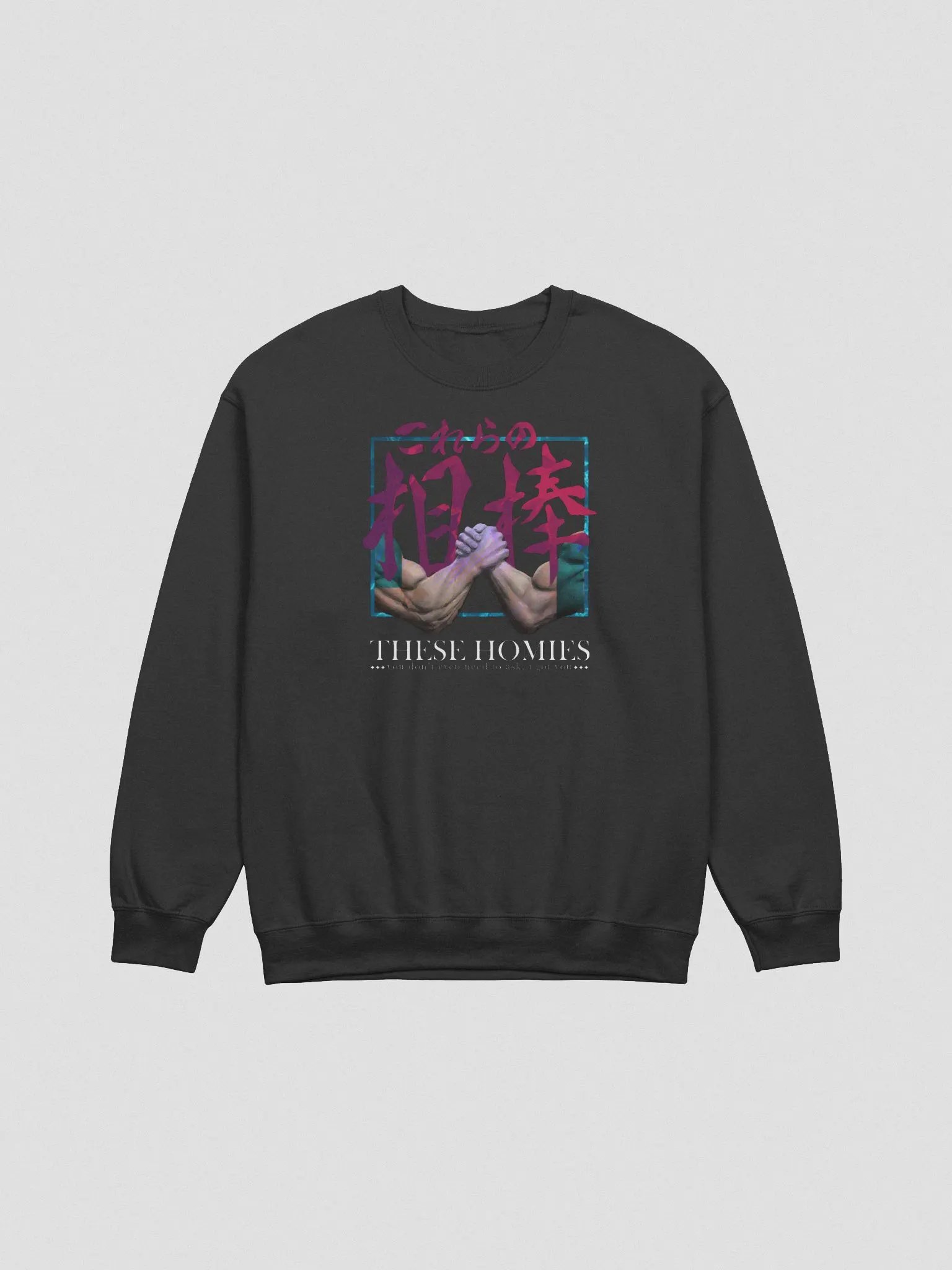 These Homies Crewneck (Black + Grey) product image (1)