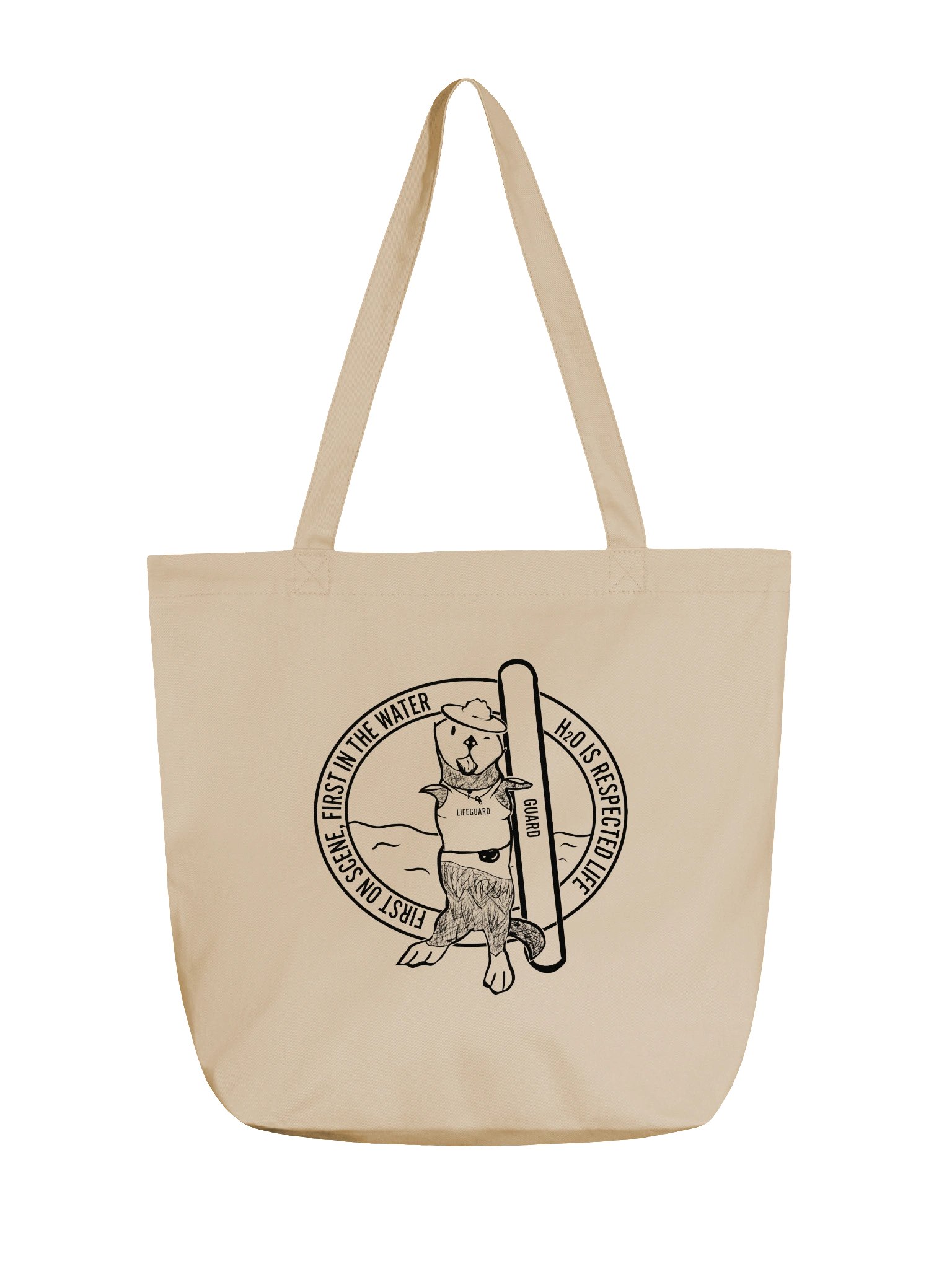 First in the Water — Sea Otter Lifeguard Tote product image (1)