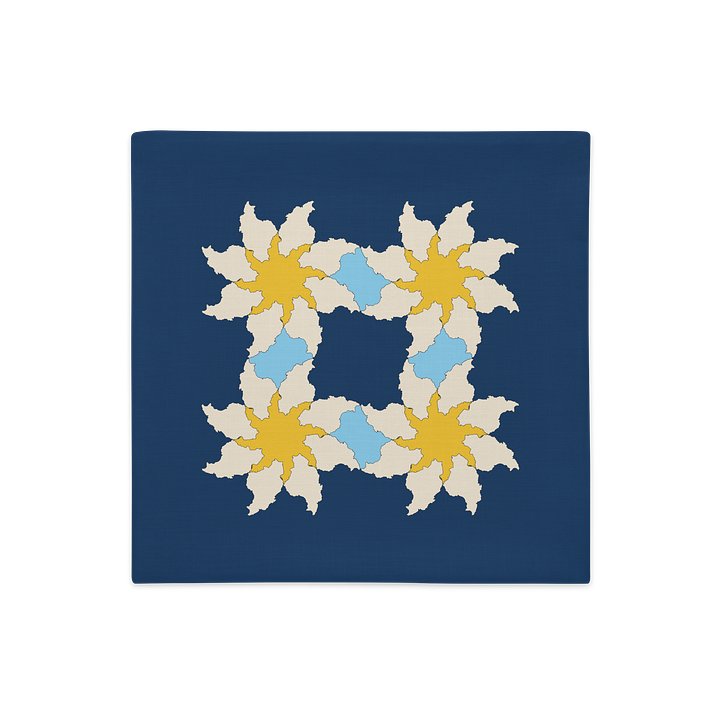 Where Iran Blooms Cushion Cover — Midnight product image (1)