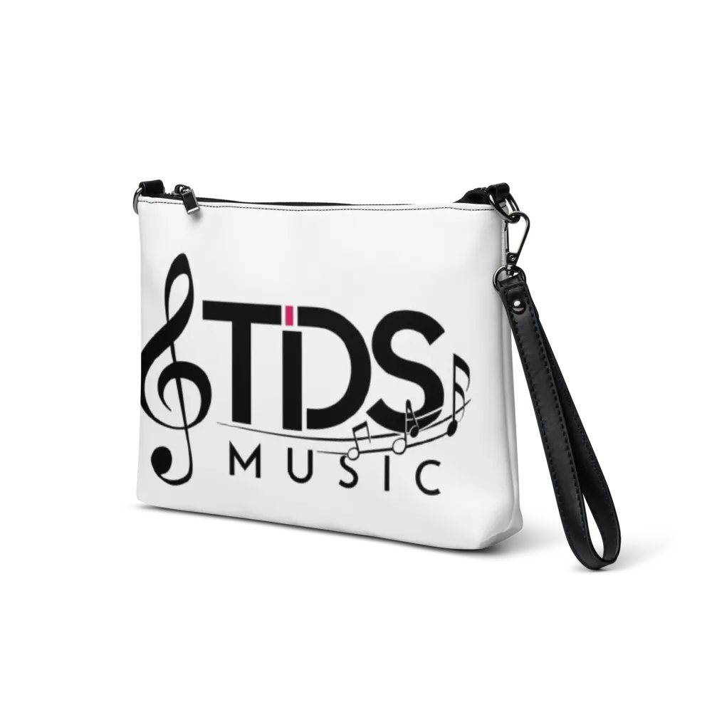 TDS Music All-Over Print Crossbody Bag - White with Musical Design product image (2)