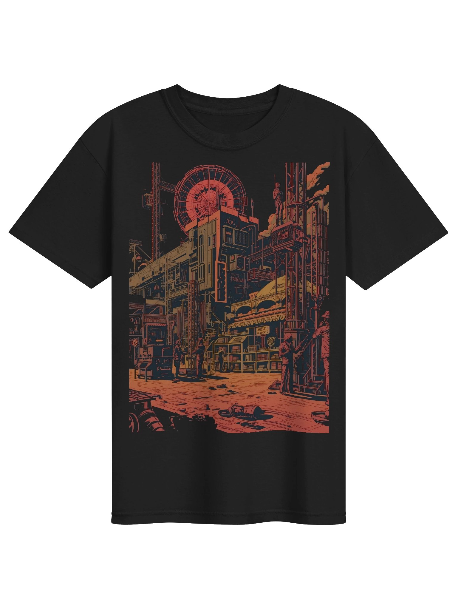 Retro Industrialization Heavyweight T-Shirt product image (1)