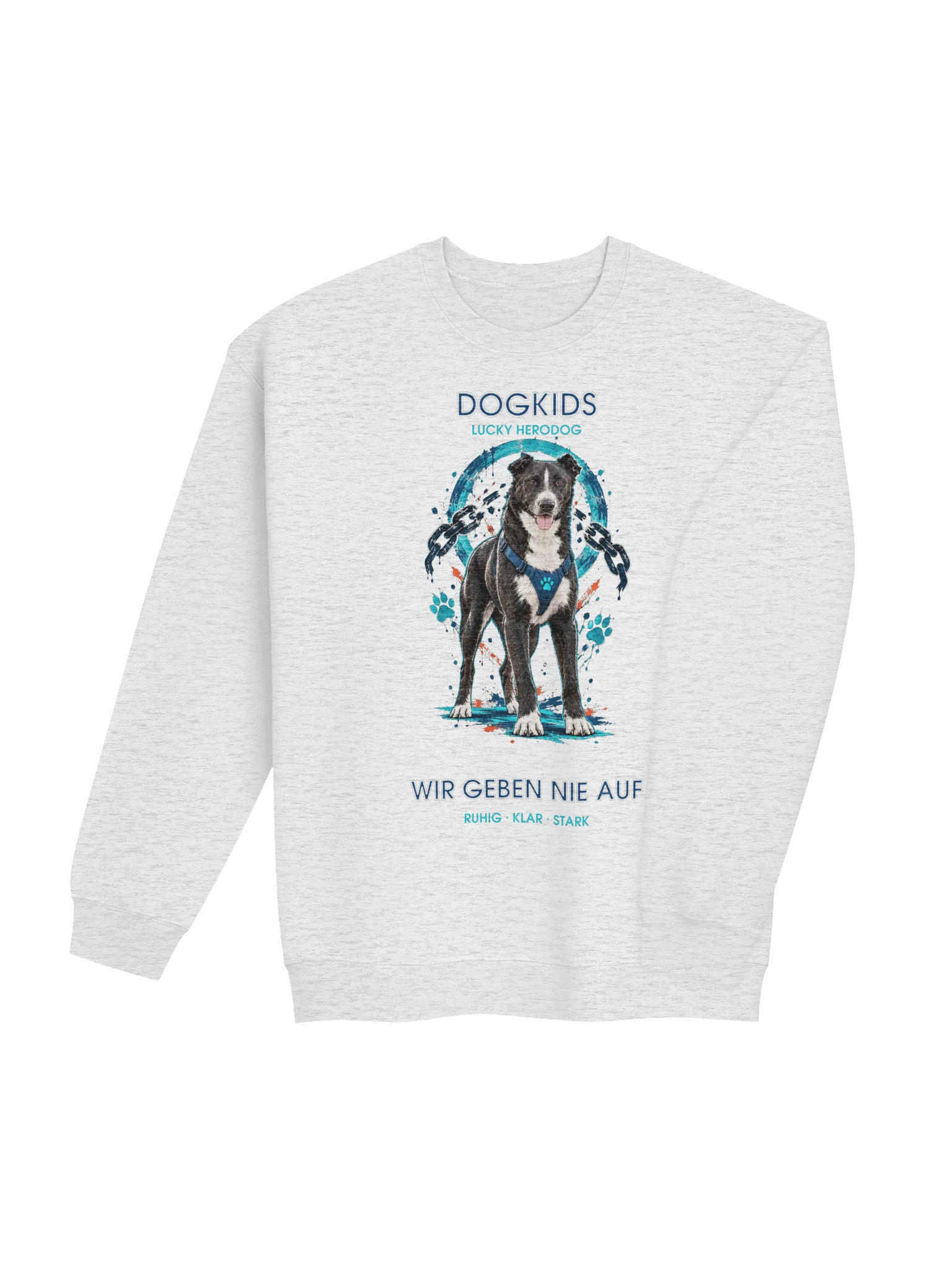 DogKids Wir geben nie auf Sweatshirt – Lucky HeroDog product image (58)