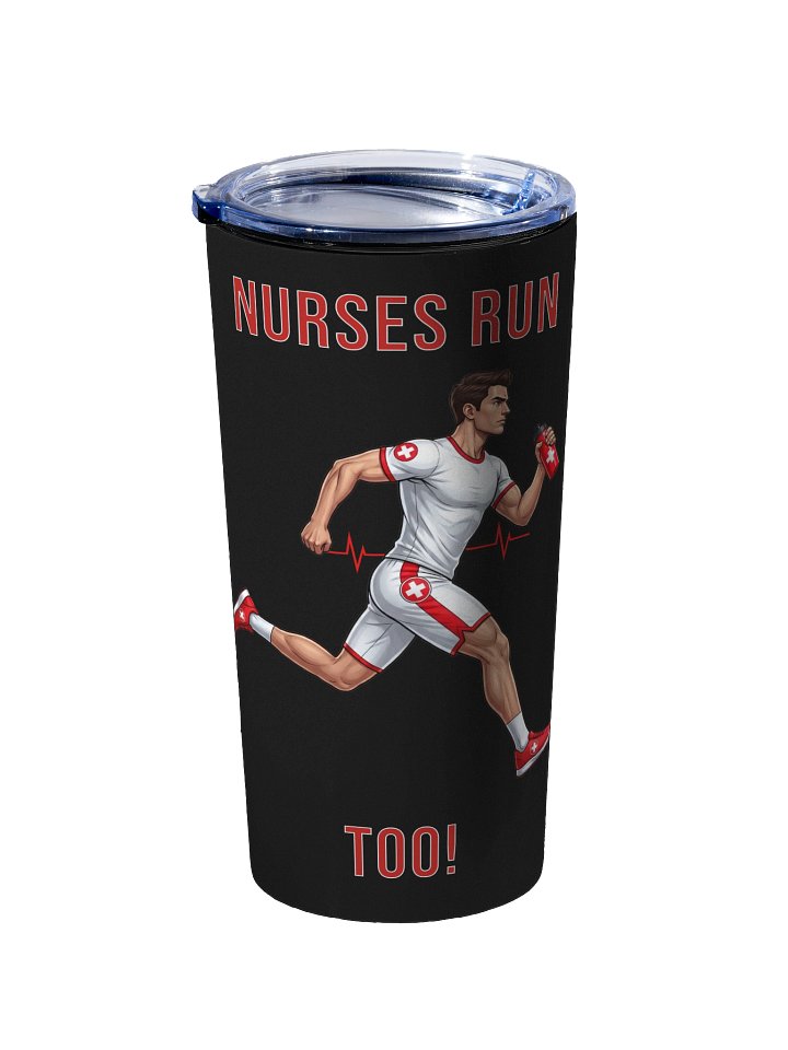 Nurse Athlete 20oz Tumbler | Mens Running Edition (Black) product image (2)
