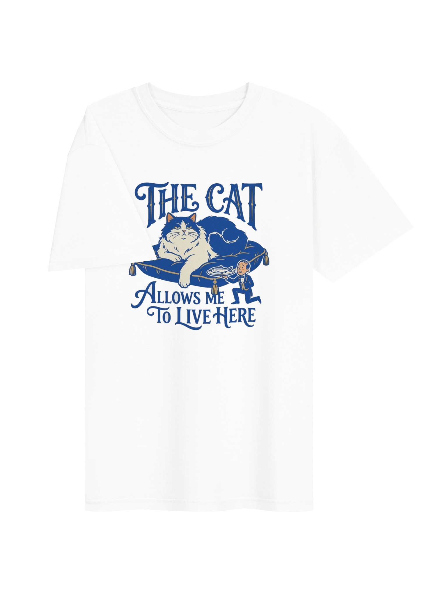 "The Cat Allows Me to Live Here" Heavyweight T-Shirt product image (3)