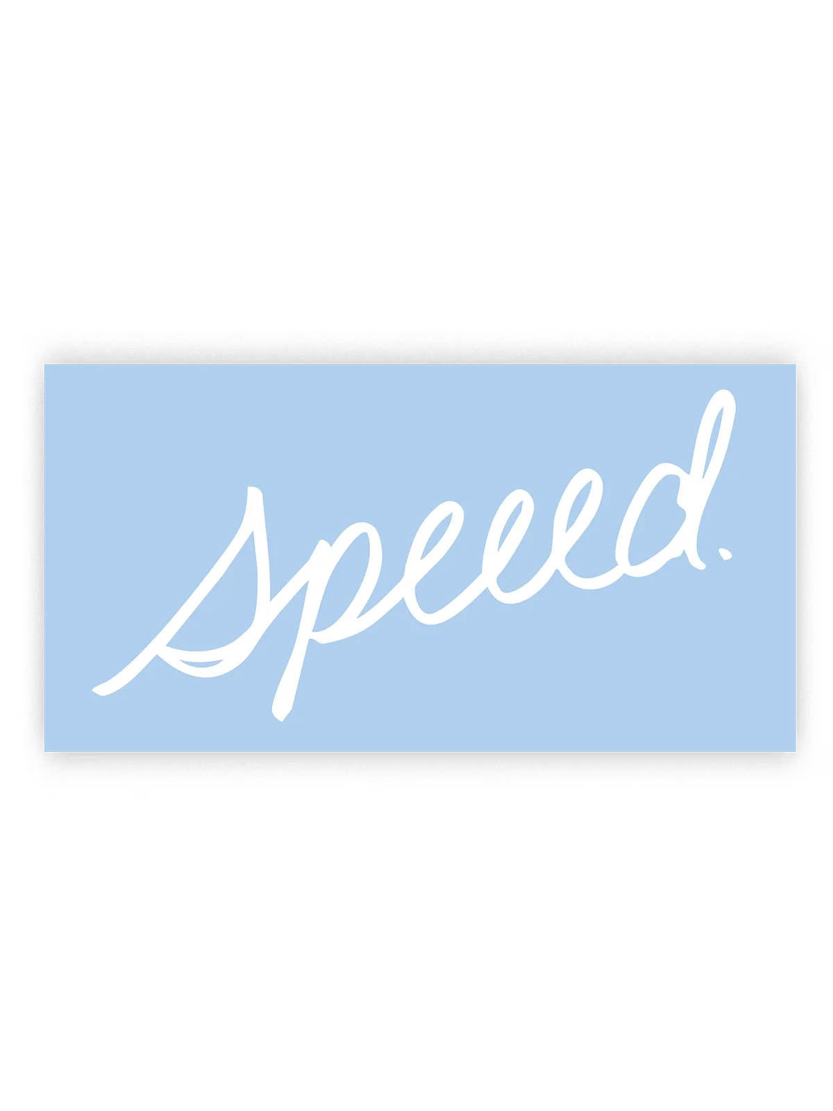 Speed Cursive Speeed Cursive Decal - 6