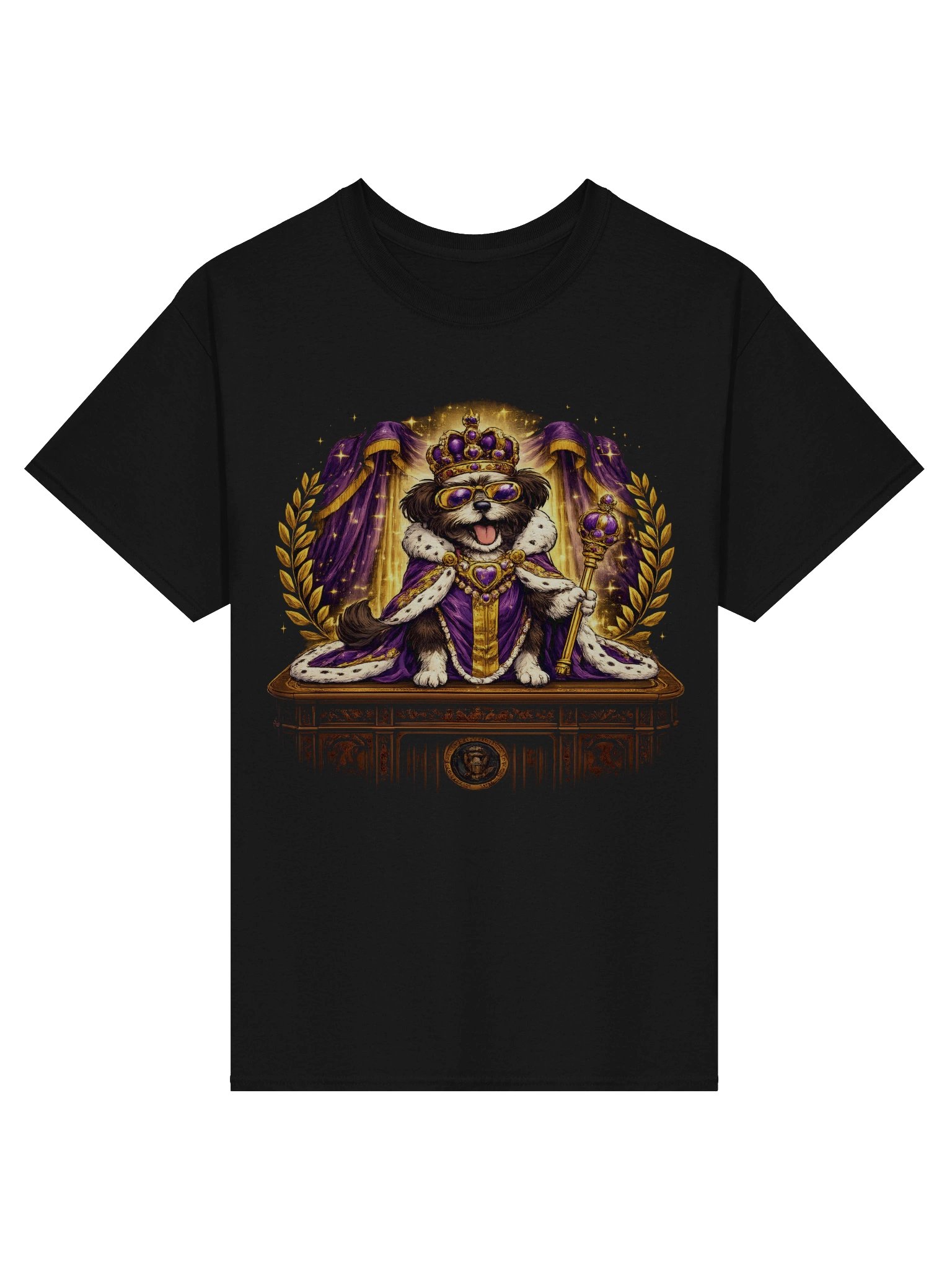 Royal Shih Tzu King Shirt – Fantasy Dog Graphic T-Shirt product image (3)