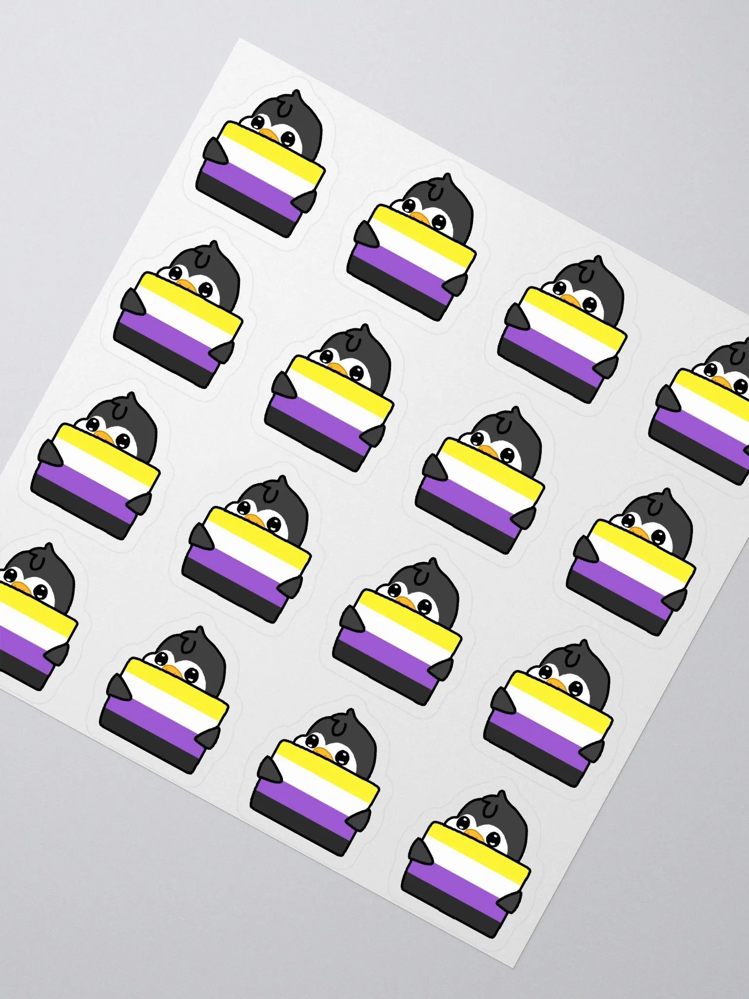 "Non-Binary Pride" Lil' Guy - Mini Sticker Sheet product image (2)