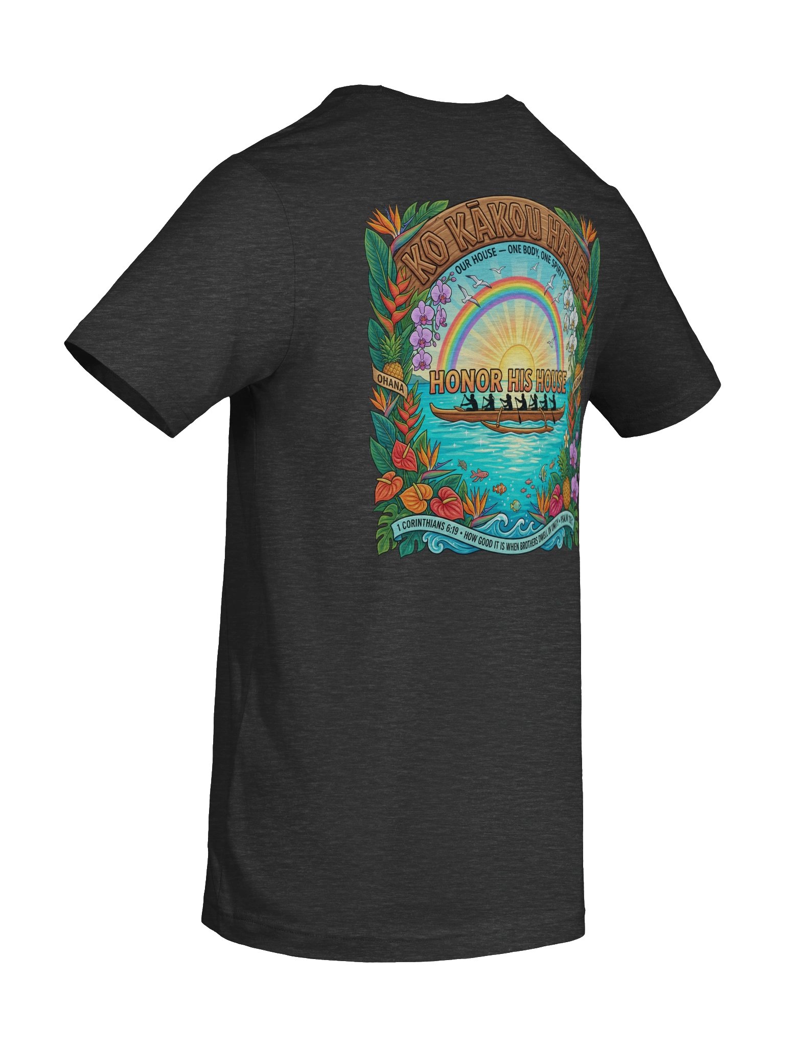 His House Unisex "Ko kākou hale" T-Shirt product image (8)