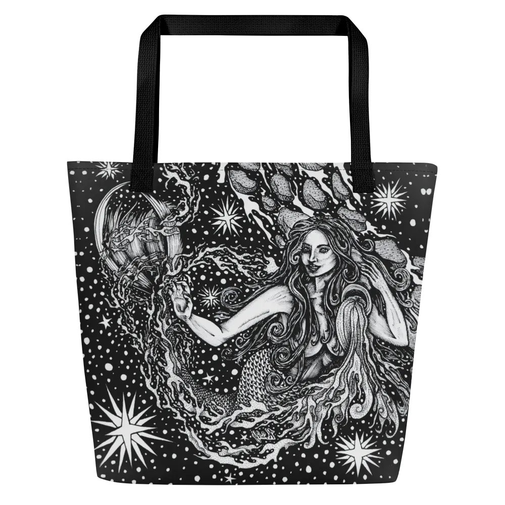 Aquarius Zodiac All Over Print Tote Bag product image (3)