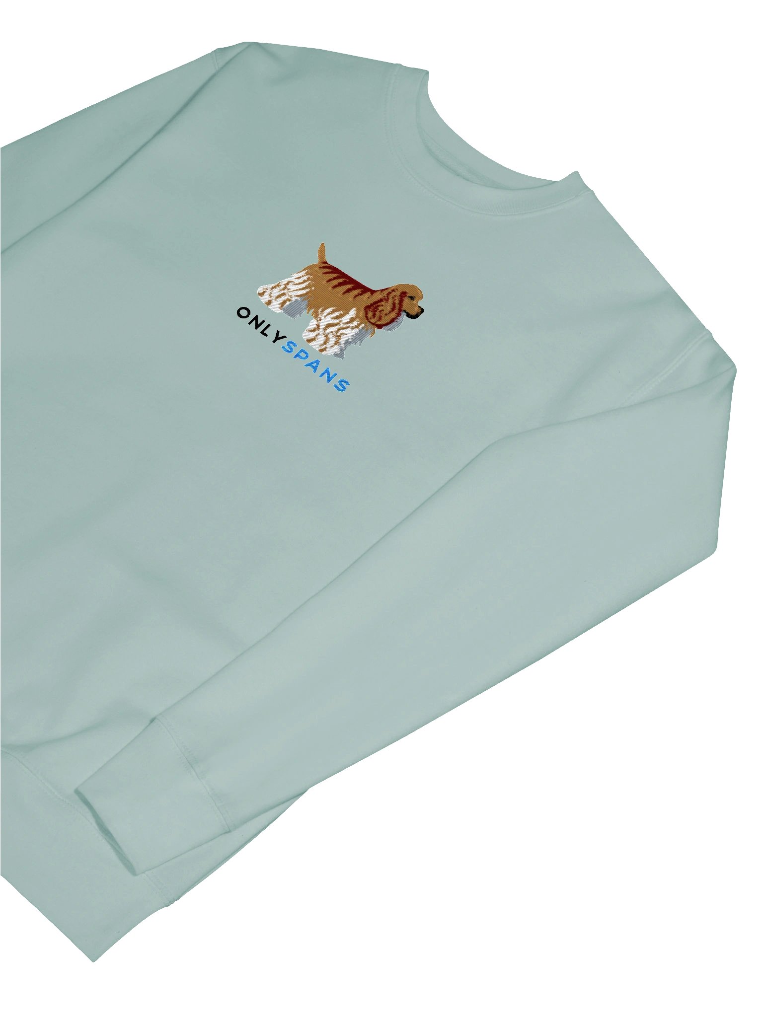 Only Spans Sweatshirt (Embroidered) of an American Cocker Spaniel(Fawn) product image (49)