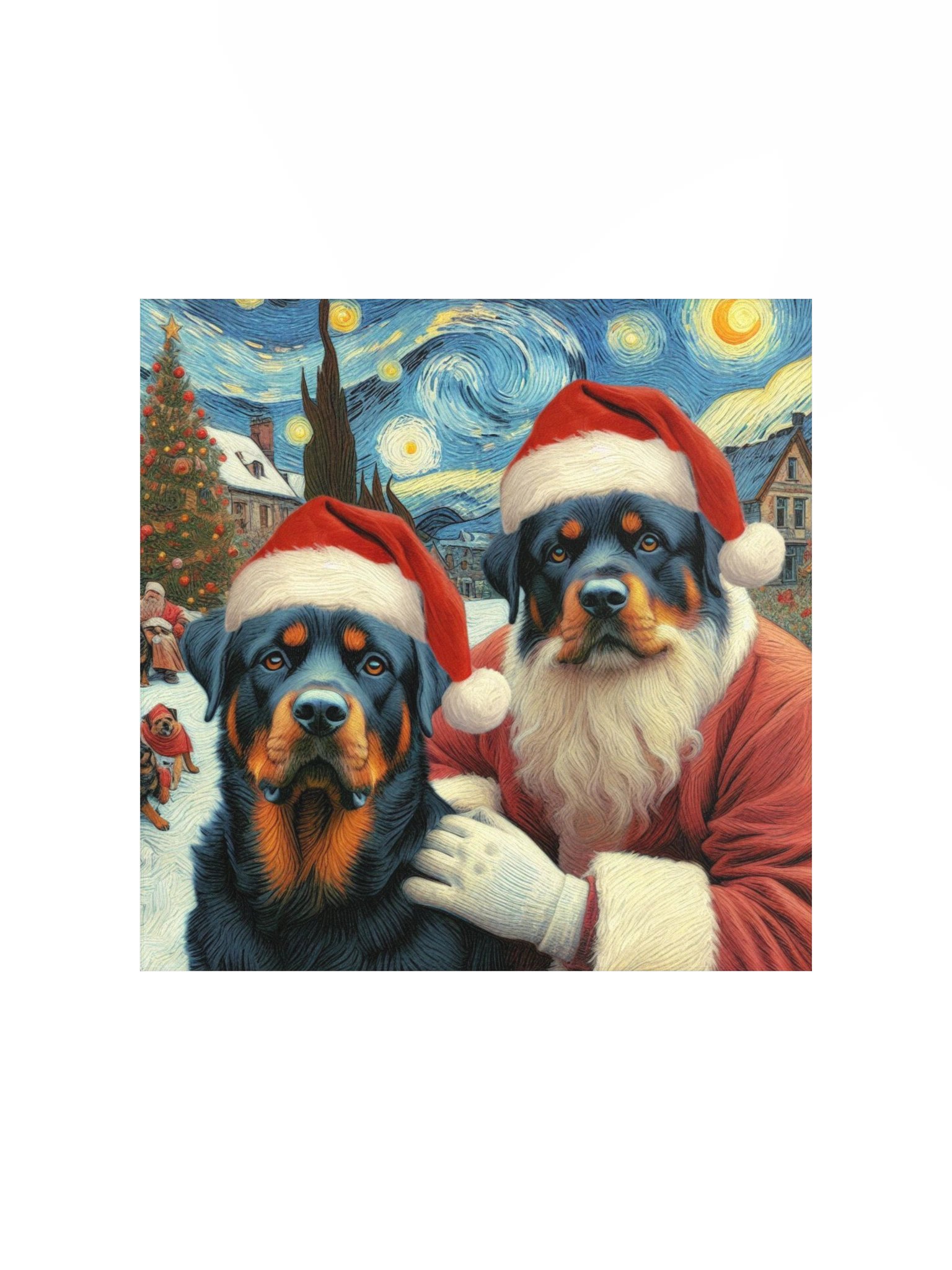 Santa Rottweilers Poster product image (2)