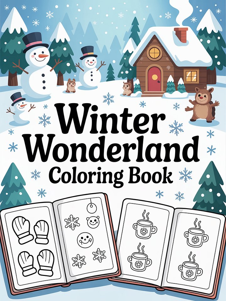 Winter Wonderland Coloring Book product image (1)