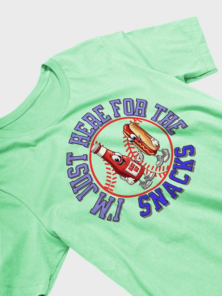 Im Just Here For The Snacks Baseball Buddies Unisex T-Shirt product image (2)