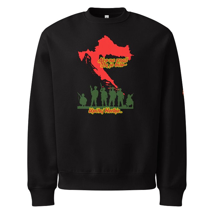 Croatian Pride Unisex Oversized Sweatshirt Ako ne znaš ta je bilo product image (1)