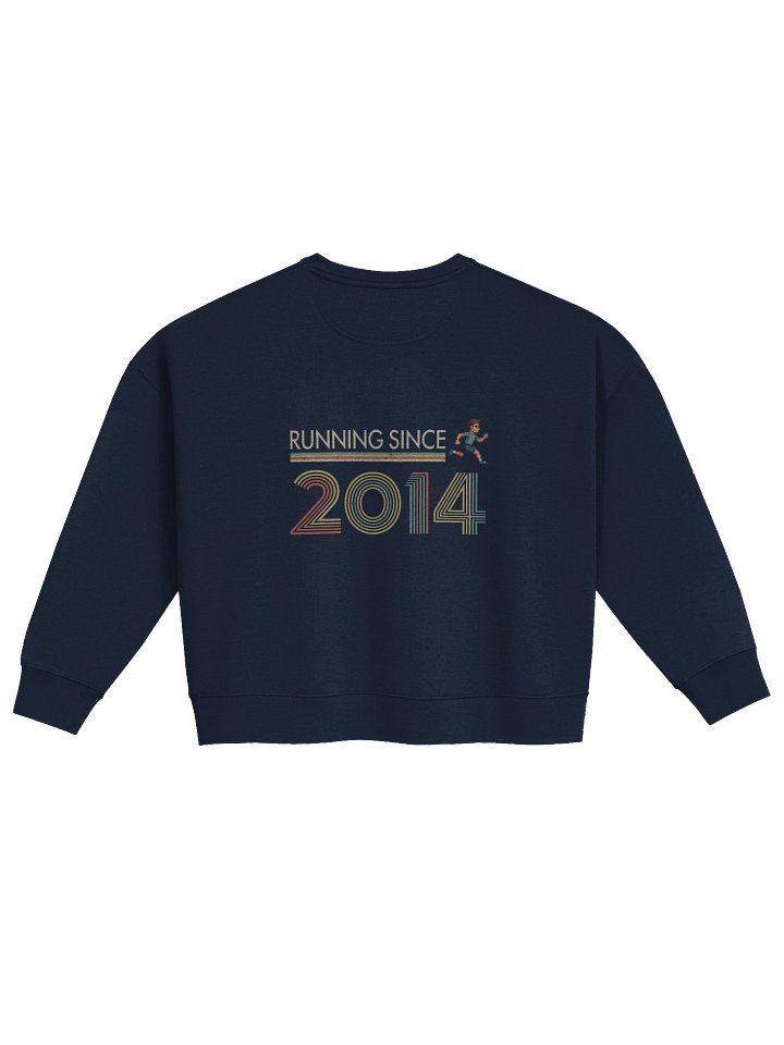 The RunningManZ - Running Since 2014 - Retro Women's Organic Crew Neck Sweatshirt product image (2)