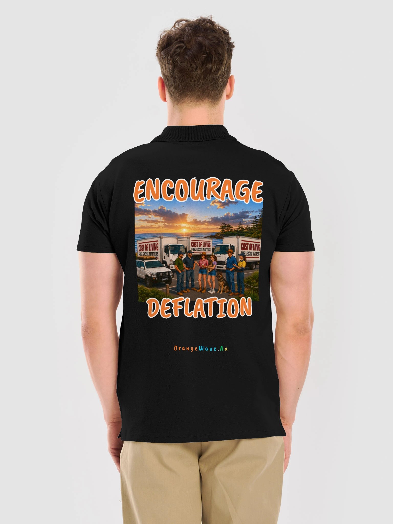 Encourage Deflation Cost of Living Polo product image (12)