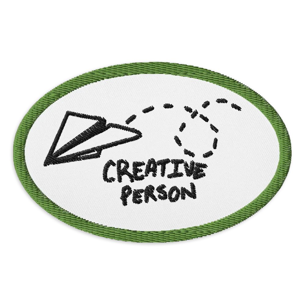 Creative Person Airplane Patch! product image (1)