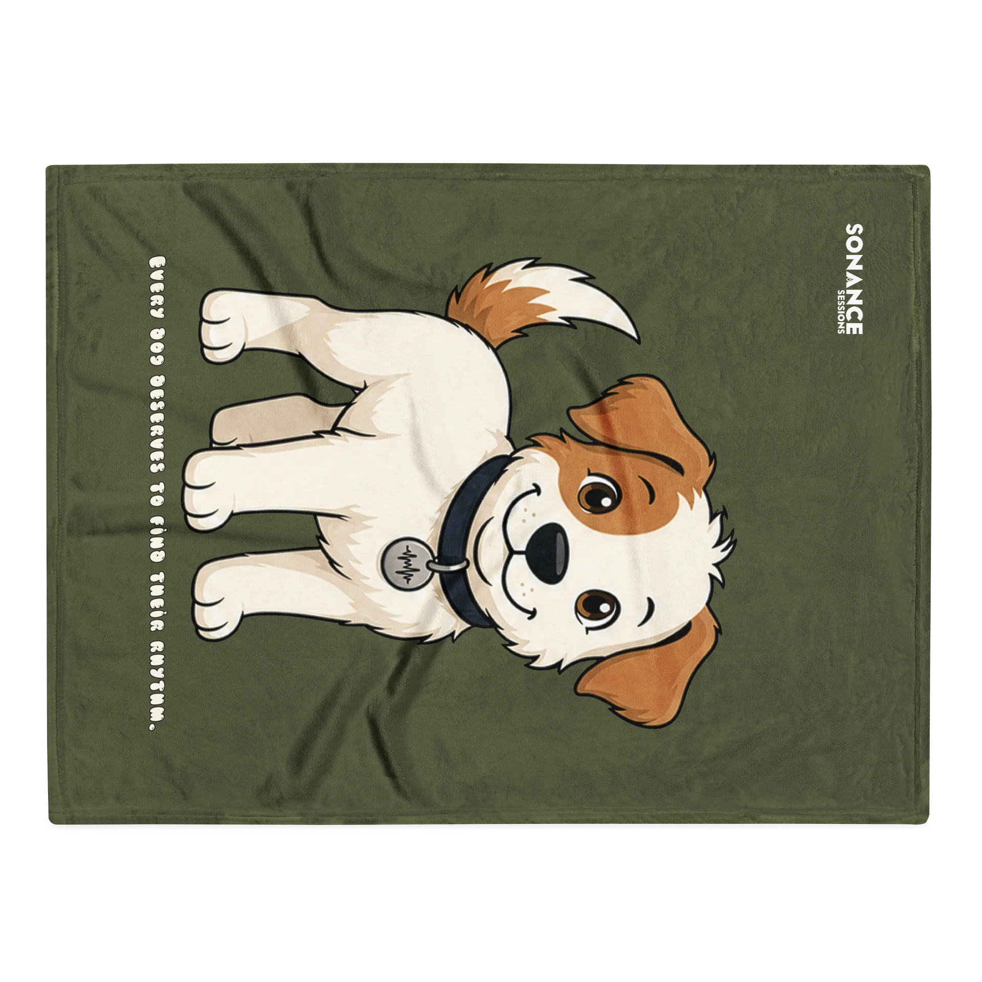 Sonance Dog Throw Blanket (Stand) Saratoga Green product image (1)